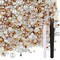 50g Mix Flatback Rhinestones Half Pearls for Craft Mixed Size 3mm-10mm Flat Back Rhinestones for Crafts Flatback Pearls for DIY Tumblers Mugs Nail Art Shoes Clothes (Champagne Gold Series)